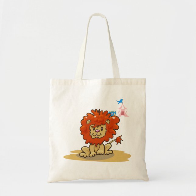 Bolso De Tela Personalizado Circus Lion (Frente)