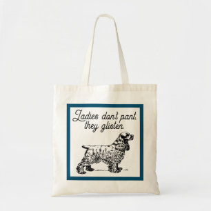 Bolso De Tela Personalizado Cocker Spaniel con Chiste Mascota gr
