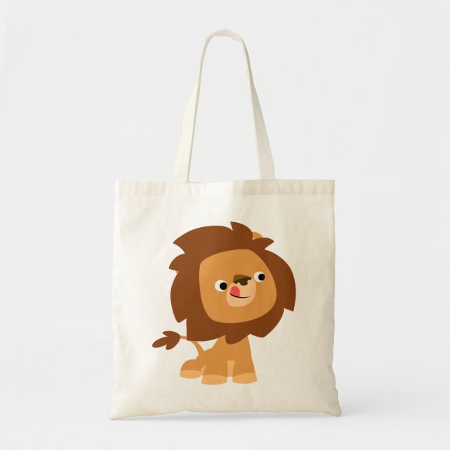 Bolso De Tela Personalizado codicioso lindo Lion Bag (Frente)