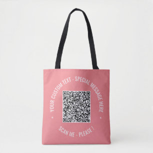 Bolso De Tela Personalizado Código QR Analizar información Texto