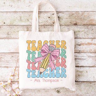 Bolso De Tela Personalizado Con El Nombre De Un Personalizado De