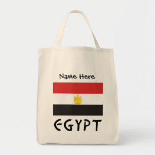 Bolso De Tela Personalizado con la bandera de Egipto y Egipto