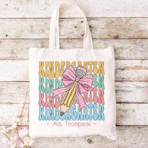 Bolso De Tela Personalizado Con Nombre Personalizado De Maestros