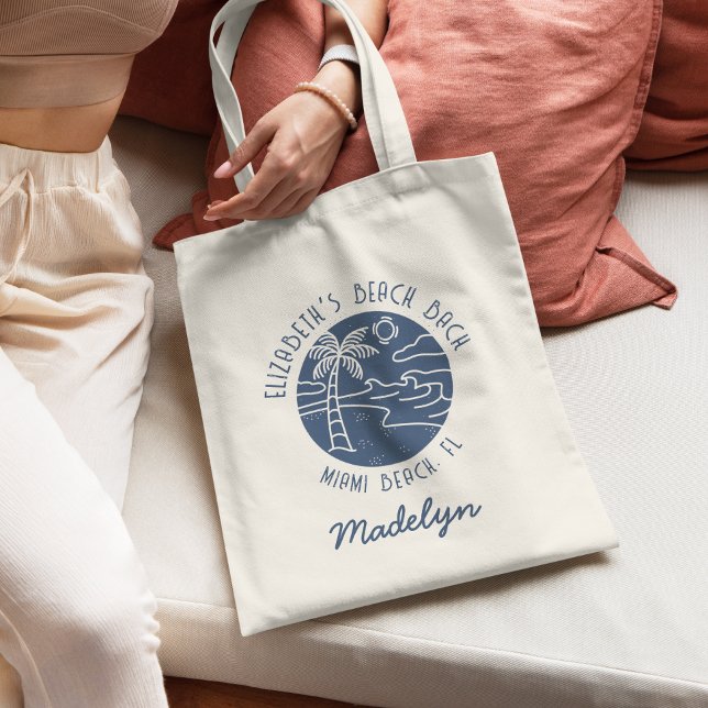 Bolso De Tela Personalizado Costal Beach Bachelorette Favor (Subido por el creador)