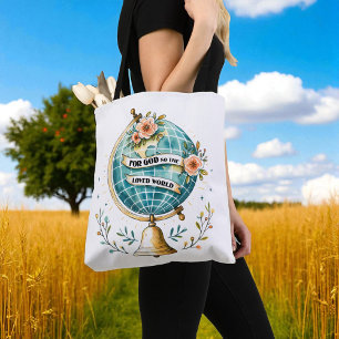 Bolso De Tela Personalizado Cristiano Porque Dios Amó Tanto al M