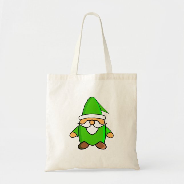 Bolso De Tela Personalizado Cute Gnome Tote Bag (Frente)