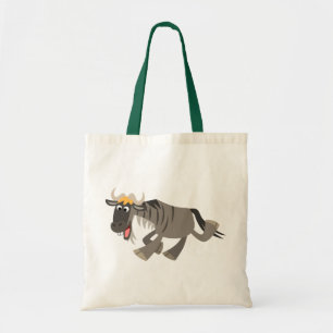 Bolso De Tela Personalizado Cute Happy Wildebeest Bag