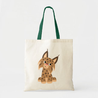 Bolso De Tela Personalizado Cute Prankish Lynx Bag