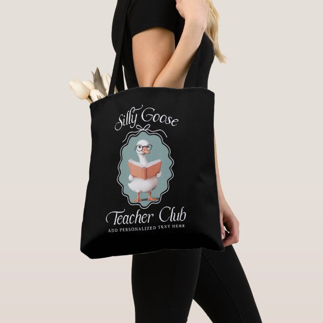 Bolso De Tela Personalizado Cute Silly Goose Teachclub (Detalle)