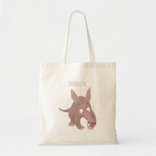 Bolso De Tela Personalizado de aardvark gracioso