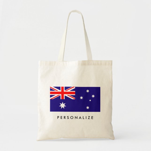 Bolso De Tela Personalizado de bandera australiana fiesta del Dí (Frente)