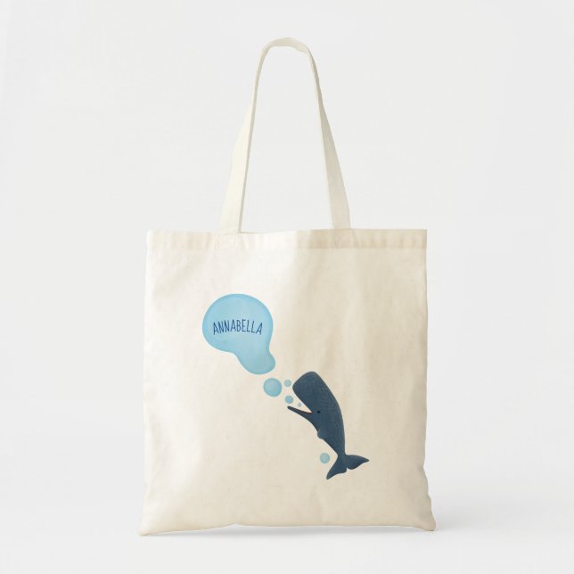 Bolso De Tela Personalizado de burbujas de esperma de esperma (Frente)