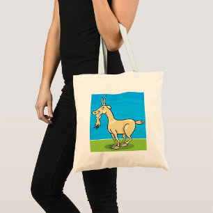 Bolso De Tela Personalizado de cabra sonriente