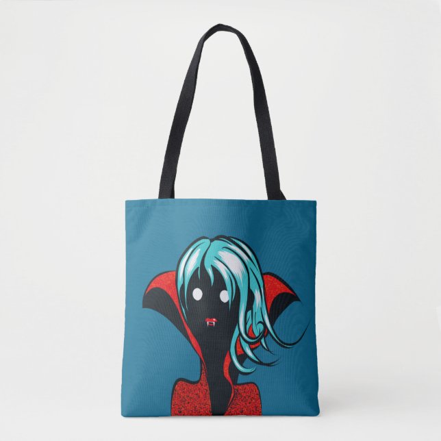 Bolso De Tela Personalizado de Chica de vampiros Whimsigoth Góti (Anverso)