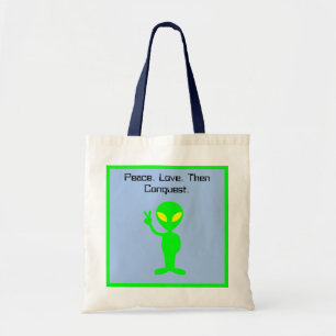 Bolso De Tela Personalizado de ciencia ficción alienígena divert