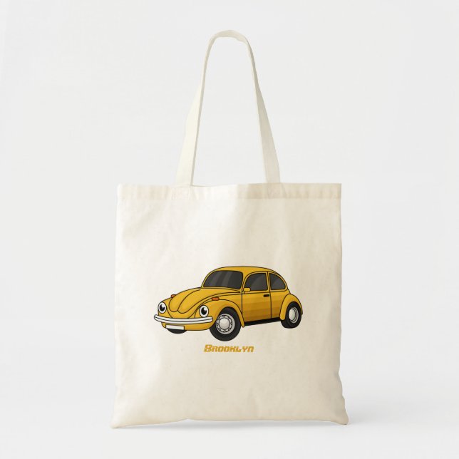 Bolso De Tela Personalizado de coche clásico (Frente)