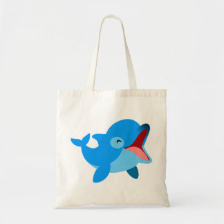 Bolso De Tela Personalizado de Cute Laughin Dolphin Bag