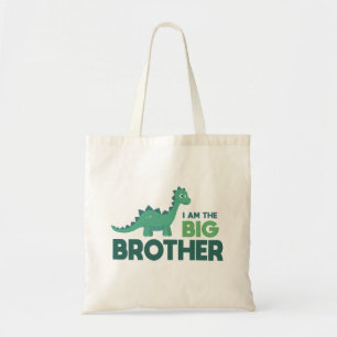 Bolso De Tela Personalizado de dinosaurio lindo hermano pequeño