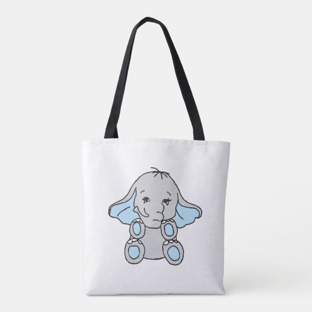 Bolso De Tela Personalizado de elefante patrón de elefante dibuj (Reverso)