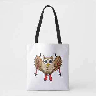 Bolso De Tela Personalizado de esquiar de búho