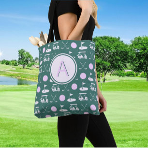 BOLSO DE TELA PERSONALIZADO DE ESTILO LADY GOLFER MONOGRAM