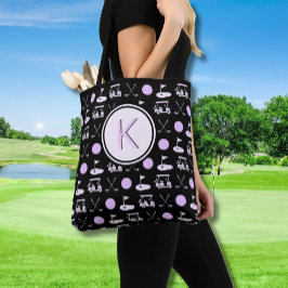 BOLSO DE TELA PERSONALIZADO DE ESTILO LADY GOLFER MONOGRAM