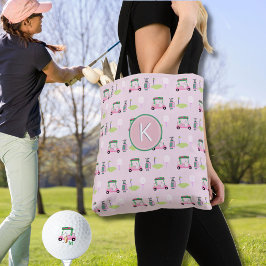 BOLSO DE TELA PERSONALIZADO DE ESTILO LADY GOLFER MONOGRAM