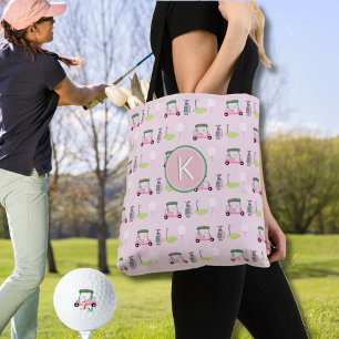BOLSO DE TELA PERSONALIZADO DE ESTILO LADY GOLFER MONOGRAM