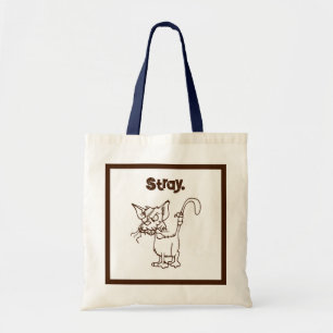 Bolso De Tela Personalizado De Gato De Tough Alley - Graciosa Ac