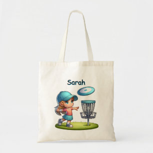 Bolso De Tela Personalizado de golf Cute Girl Disc Personalizado