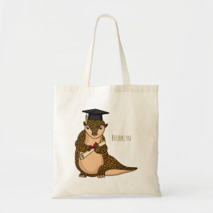 Bolso De Tela Personalizado de graduación de pangolin lindo