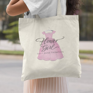Bolso De Tela Personalizado de guiones de caligrafía femenina de