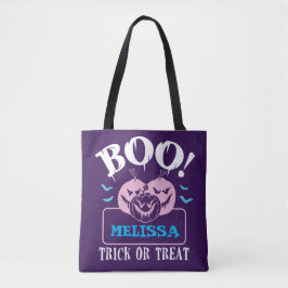 Bolso De Tela Personalizado de Halloween Candy & Treat Tote Bag