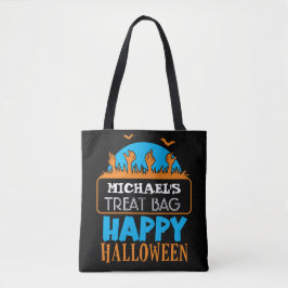 Bolso De Tela Personalizado de Halloween Candy & Treat Tote Bag