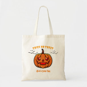 Bolso De Tela Personalizado de Halloween Scary Jack-O-Lantern Ca