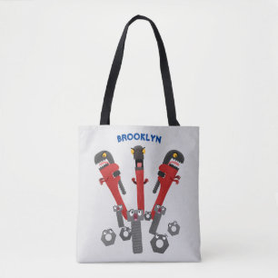 Bolso De Tela Personalizado de humor de herramientas monstruosas