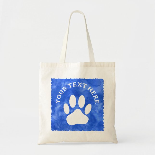 Bolso De Tela Personalizado de impresión de la hoja blanca Texto (Frente)