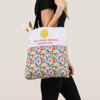 Personalizado de impresión floral acuarela remo