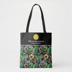 Bolso De Tela Personalizado de impresión floral tropical paleta