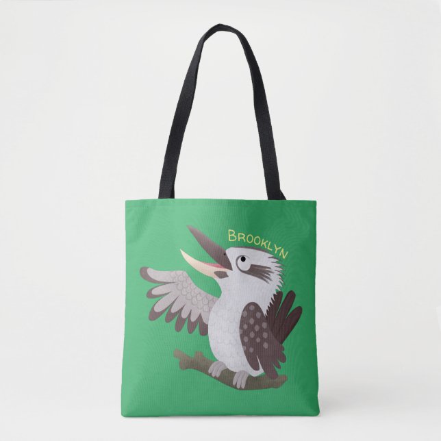 Bolso De Tela Personalizado de kookaburra gracioso (Anverso)