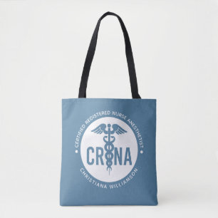 Bolso De Tela Personalizado de la CRNA Certificado de enfermero 