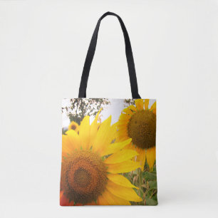 Bolso De Tela Personalizado de la foto de los girasoles todo