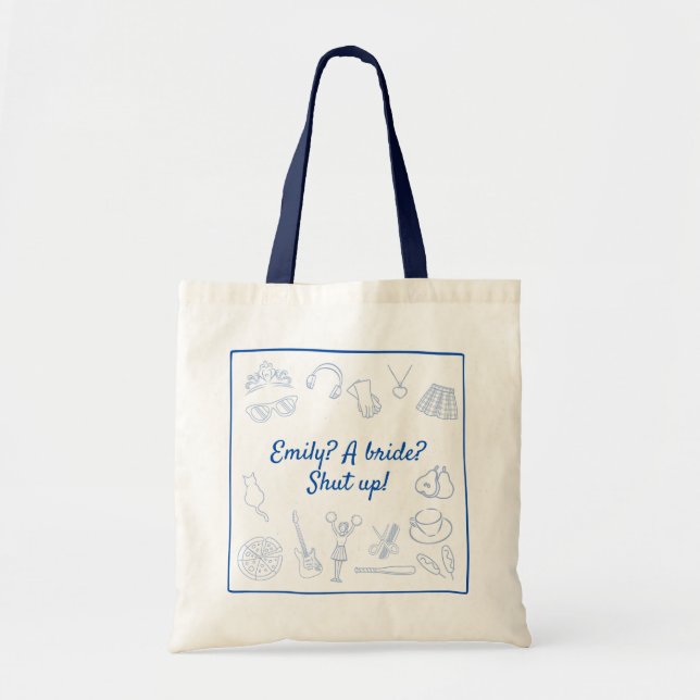 Bolso De Tela Personalizado de la princesa de cine del año 2000 (Frente)