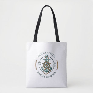 Bolso De Tela Personalizado de la Reunión de la Familia de Veran