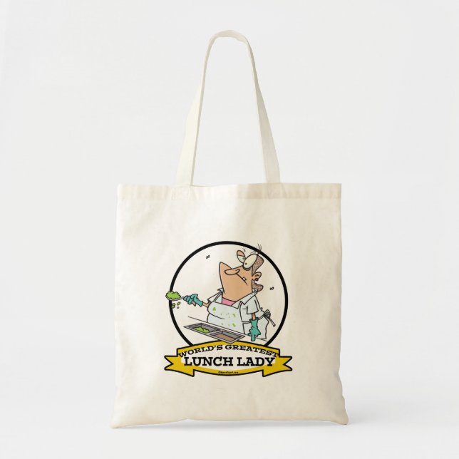 BOLSO DE TELA PERSONALIZADO DE LA SEÑORA MUNDIAL DE ALMUERZO MÁS (Frente)