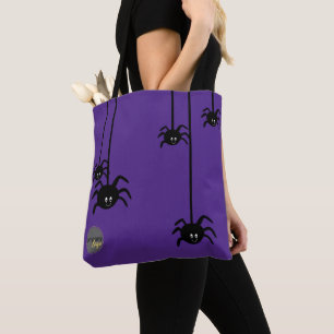 Bolso De Tela Personalizado DE LOGO DE NEGOCIOS PURPLE BLACK SPI