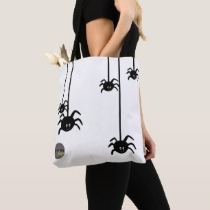 BOLSO DE TELA PERSONALIZADO DE LOGOTIPO BLANCO BLACK SPIDER HALL