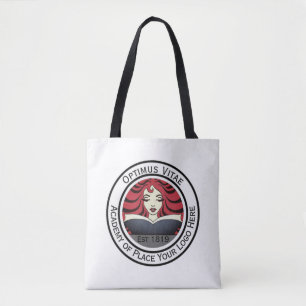 Bolso De Tela Personalizado de logotipo comercial blanco