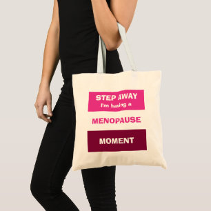 Bolso De Tela Personalizado DE MOMENTO DE MENOPAUSE GRANDE
