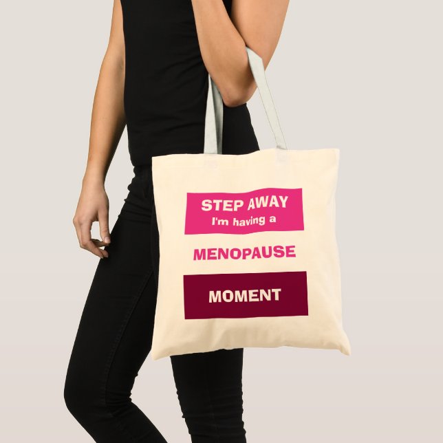 Bolso De Tela Personalizado DE MOMENTO DE MENOPAUSE GRANDE (Anverso (producto))